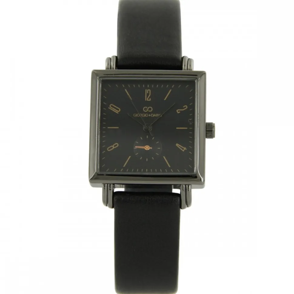 Coffret Montre pour Femme Bracelet Noir GIORGIO