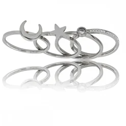 Coffret Quatre Bagues Strass Femme STELLA