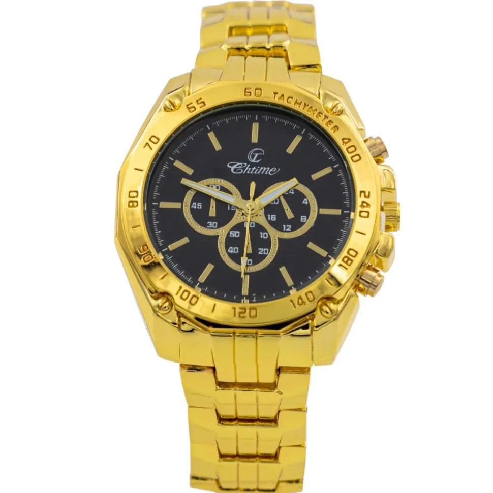 Eclatante Montre Homme en Métal CHTIME