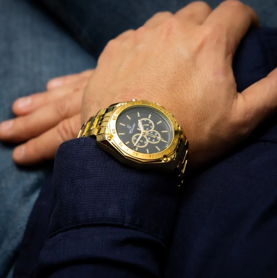 Eclatante Montre Homme en Métal CHTIME