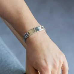 Gourmette Bracelet d'Homme en Acier