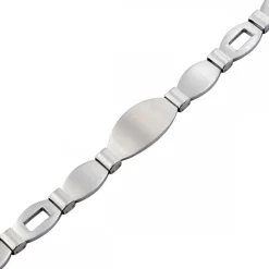 Gourmette Bracelet Homme en Acier
