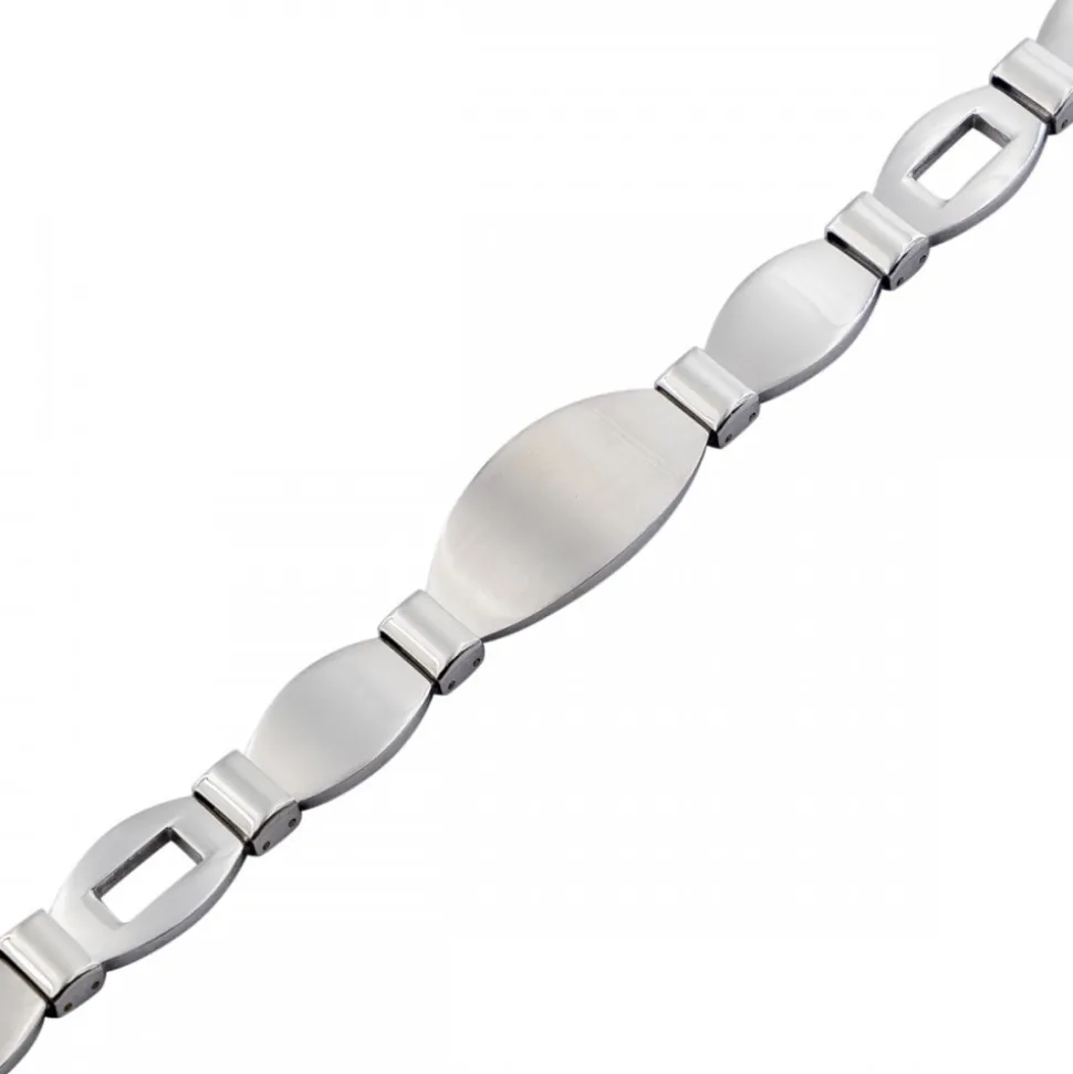 Gourmette Bracelet Homme en Acier