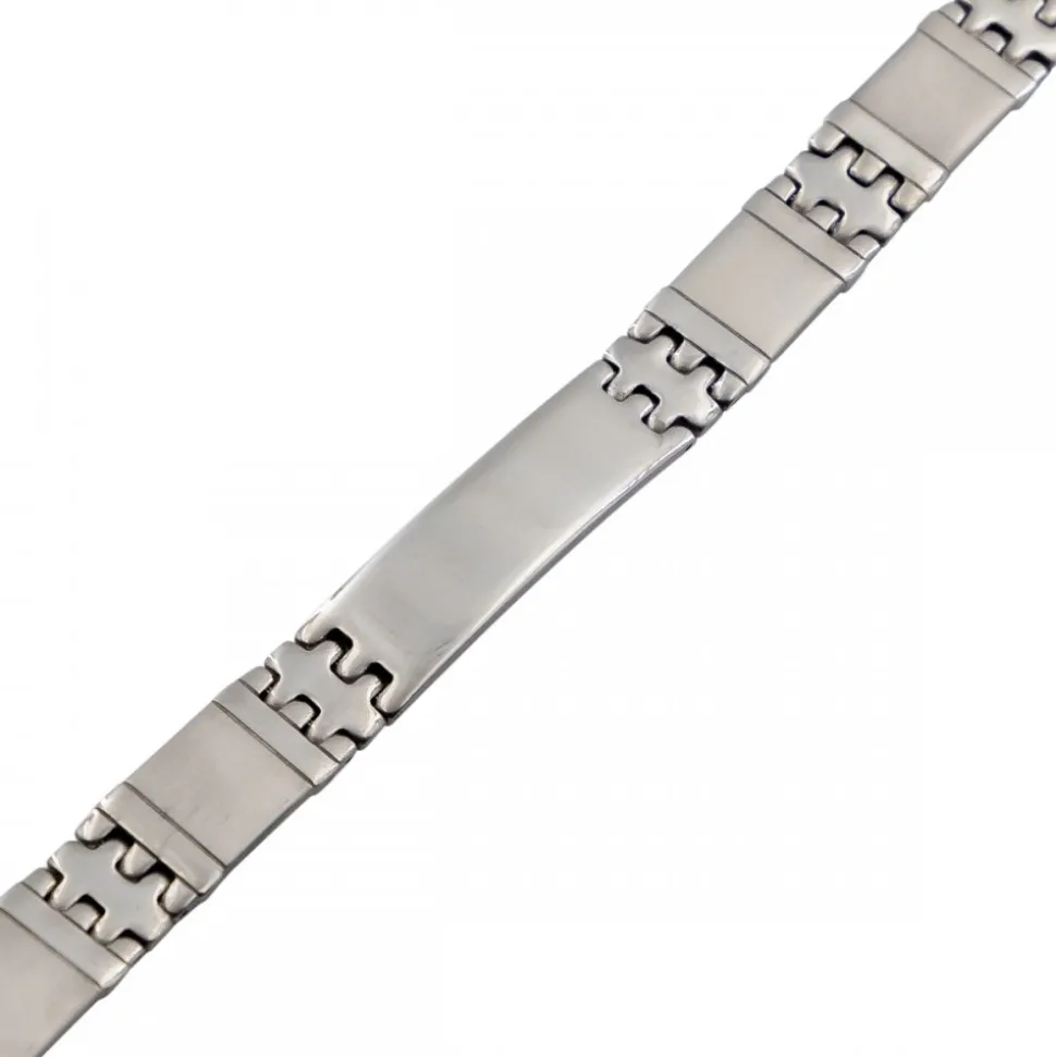 Gourmette Bracelet Homme en Acier
