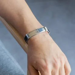 Gourmette Bracelet Homme Fashion Acier