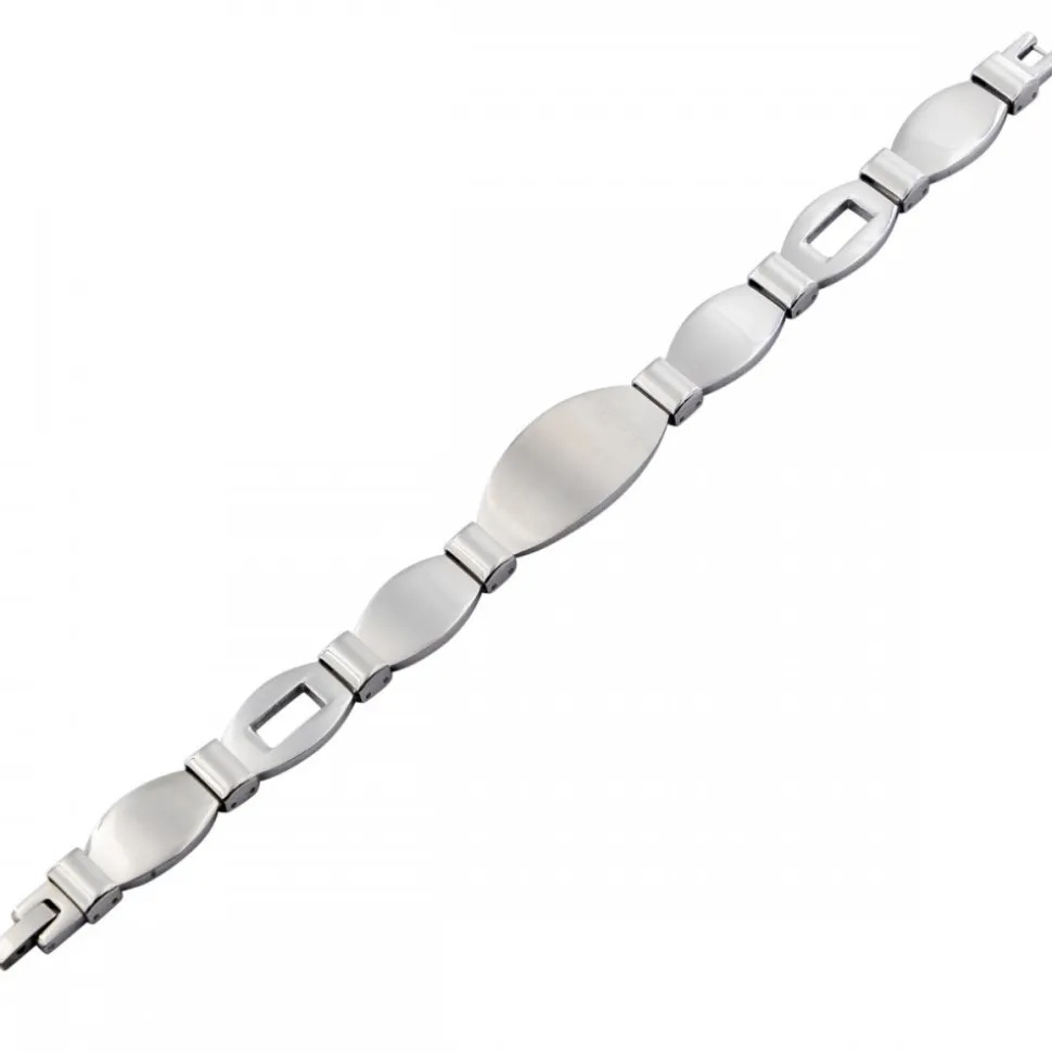 Gourmette Bracelet Homme en Acier