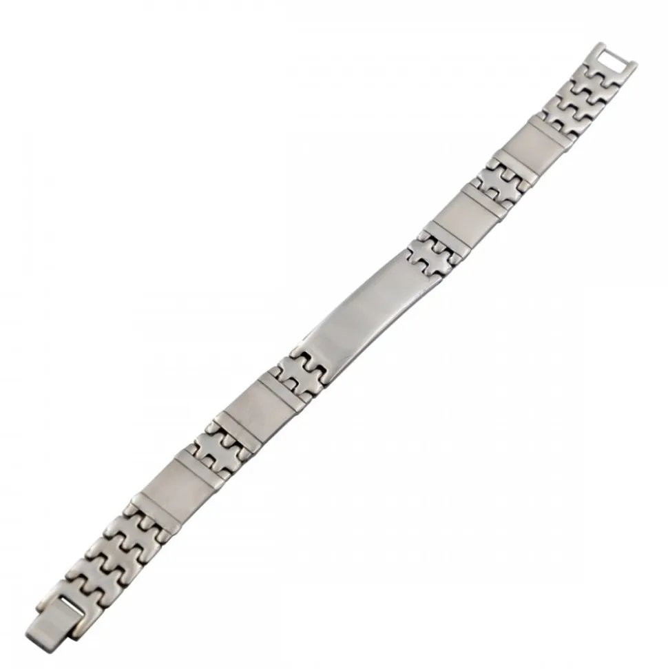 Gourmette Bracelet Homme en Acier
