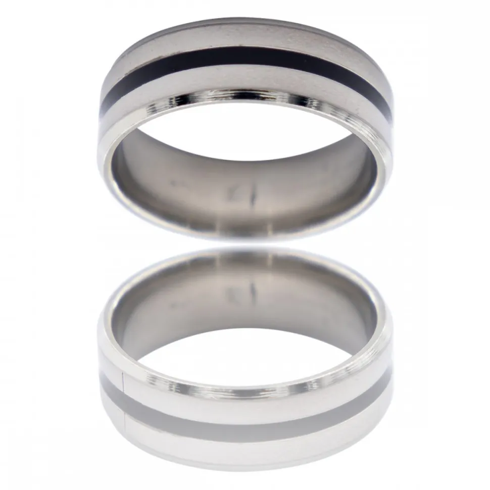 Jolie Bague Anneau pour Homme Acier ILNUS