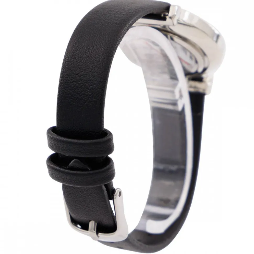 Jolie Montre Femme Noir Cœur Strass GIORGIO