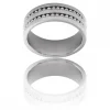 Magnifique Bague Anneau Homme Acier