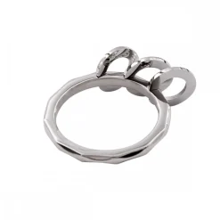 Magnifique Bague Femme Acier Ornée Zirconium