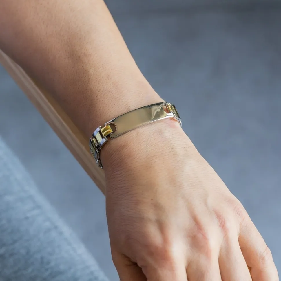Magnifique Gourmette Bracelet Homme Acier
