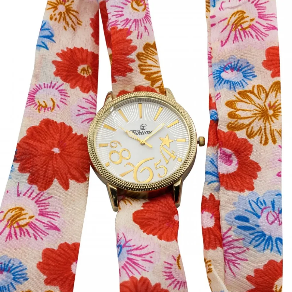 Magnifique Montre Femme Foulard CHTIME