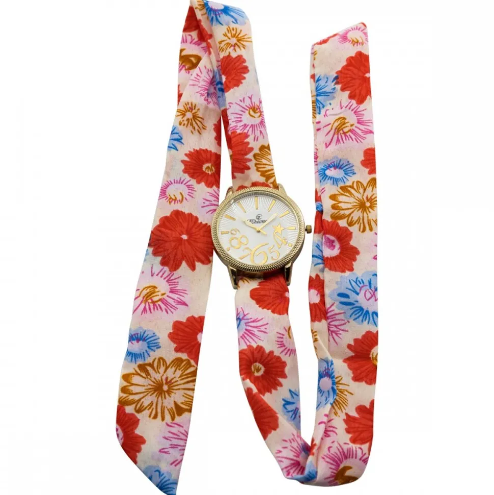 Magnifique Montre Femme Foulard CHTIME