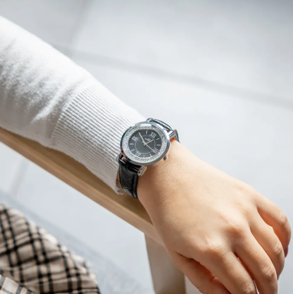 Magnifique Montre Femme Noir GIORGIO