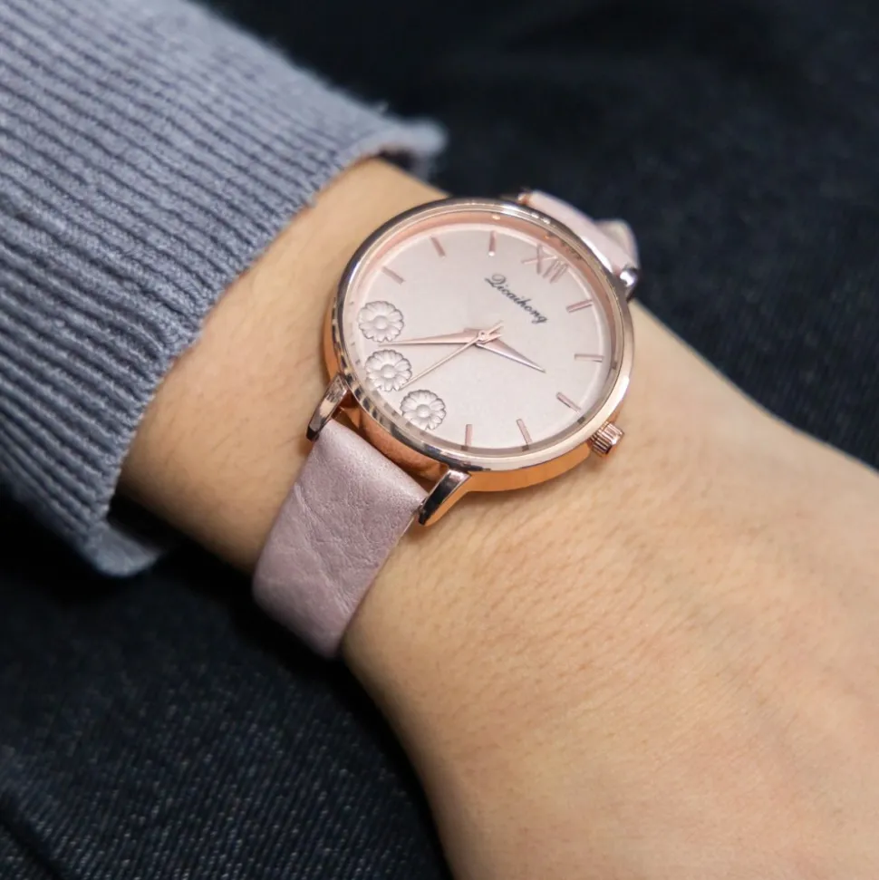 Magnifique Montre Femme Rose CHTIME