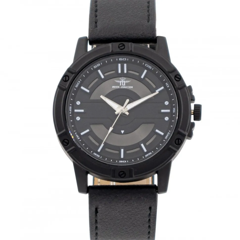 Magnifique Montre Homme Noir M. JOHN