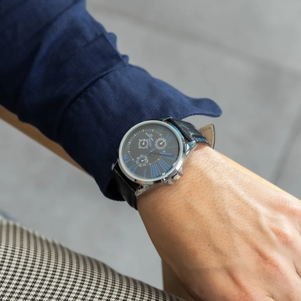 Magnifique Montre Homme Noir GIORGIO