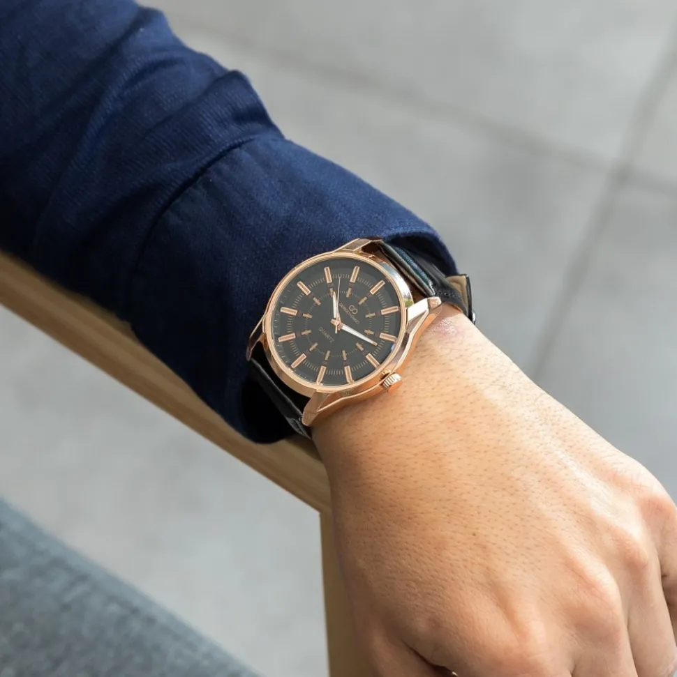 Magnifique Montre Homme Noir GIORGIO