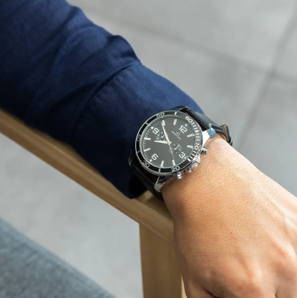 Magnifique Montre Homme Noir GIORGIO