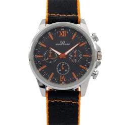Magnifique Montre Homme Tissu Noir GIORGIO