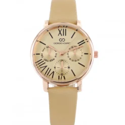 Montre de Femme Effet Chrono Beige GIORGIO