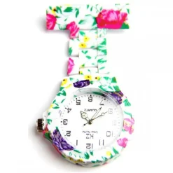 Montre Fantaisie Infirmière Plastique Fleur KZ 161