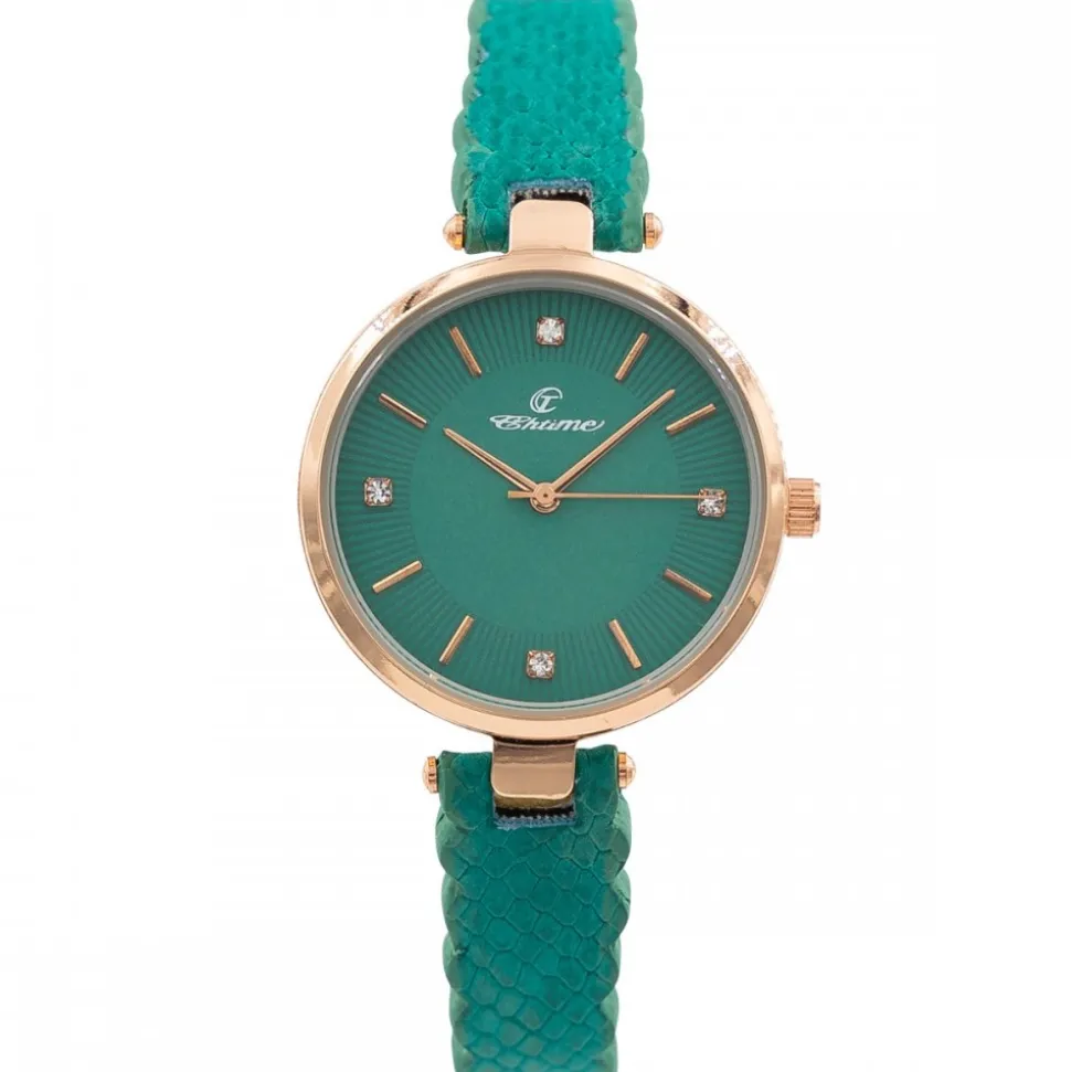 Montre Femme au Bracelet Vert CHTIME