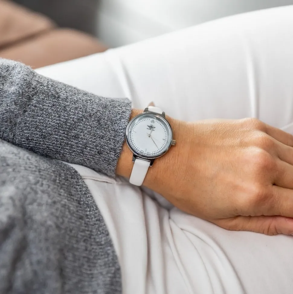 Montre Femme Blanc Paillettes M. JOHN