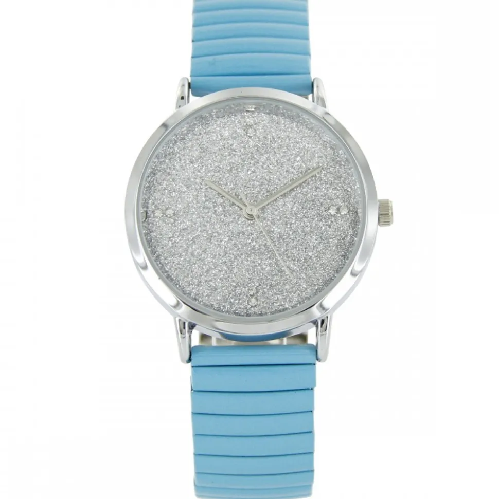 Montre Femme Bracelet Elastique Métal Bleu GIORGIO