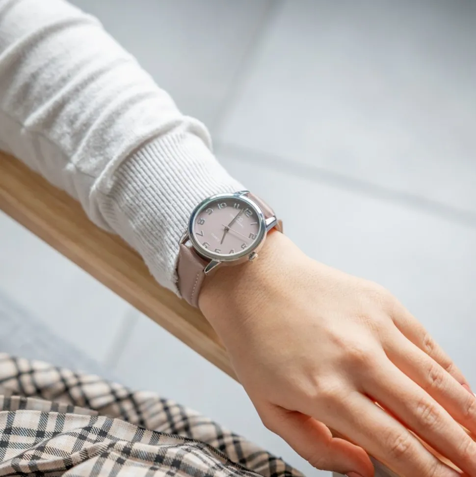 Montre Femme Bracelet Marron Rose GIORGIO