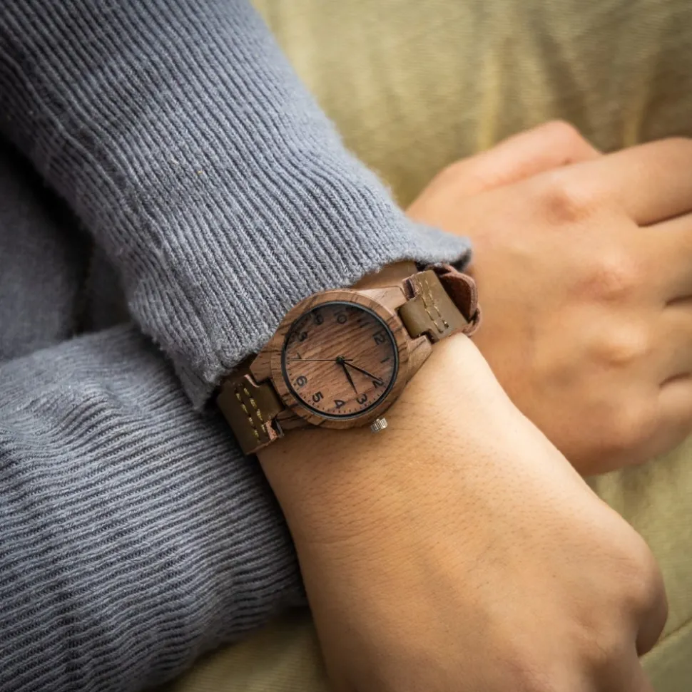 Montre Femme Chocolat en Bois CHTIME