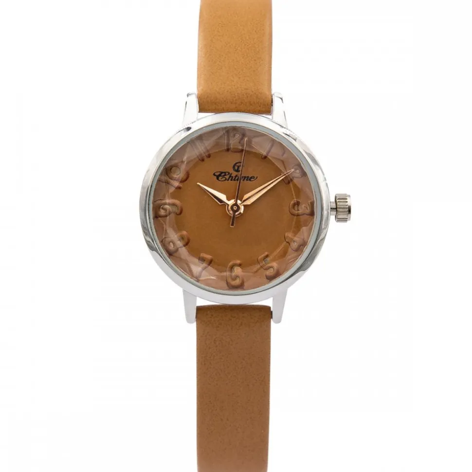 Montre Femme Couleur Caramel CHTIME