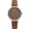 Montre Femme Couleur Violet Strass CHTIME