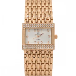 Montre Femme en Métal Rosé Strass GIORGIO