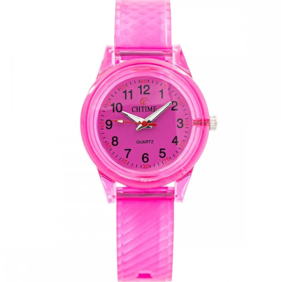 Montre Femme en Plastique Rose CHTIME