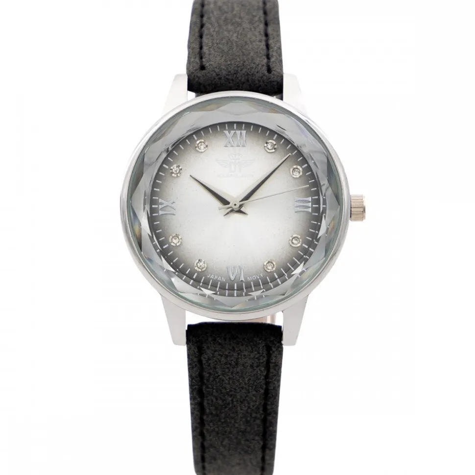 Montre Femme Gris Strass M. JOHN