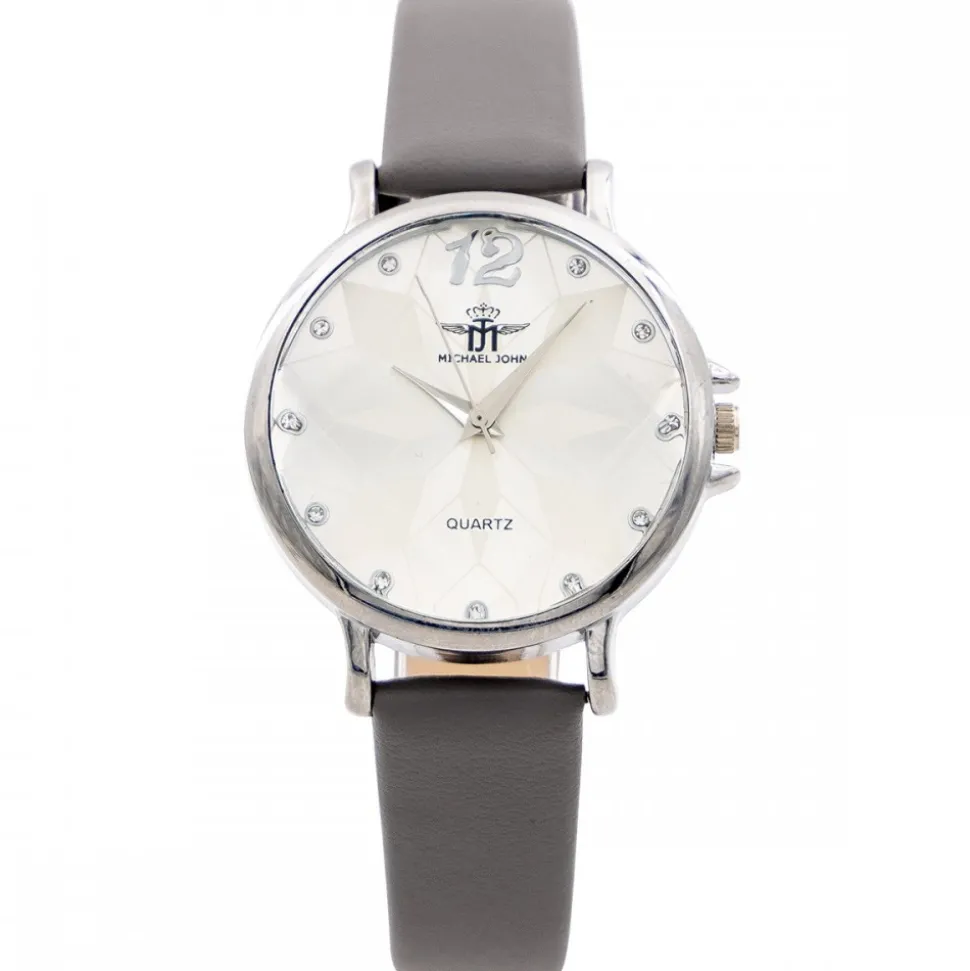 Montre Femme Gris Strass M. JOHN