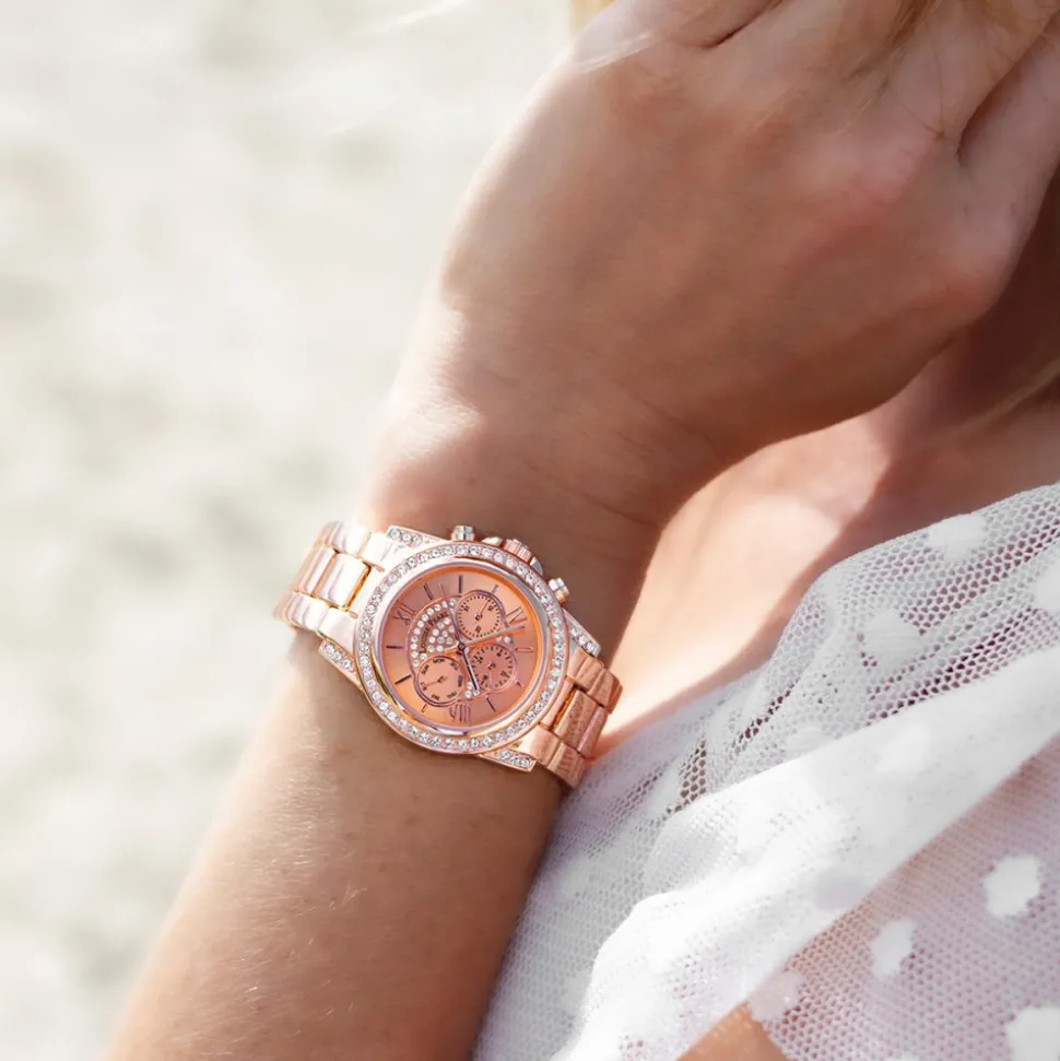 Montre Femme Louise Pearl ornée de Cristaux Swarovski® Rosé LP20