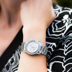 Montre Femme Louise Pearl ornée de Cristaux Swarovski® Argenté LP19