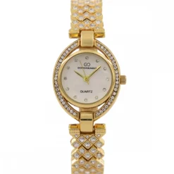 Montre Femme Métal Doré Strass GIORGIO