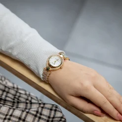 Montre Femme Métal Doré Strass GIORGIO