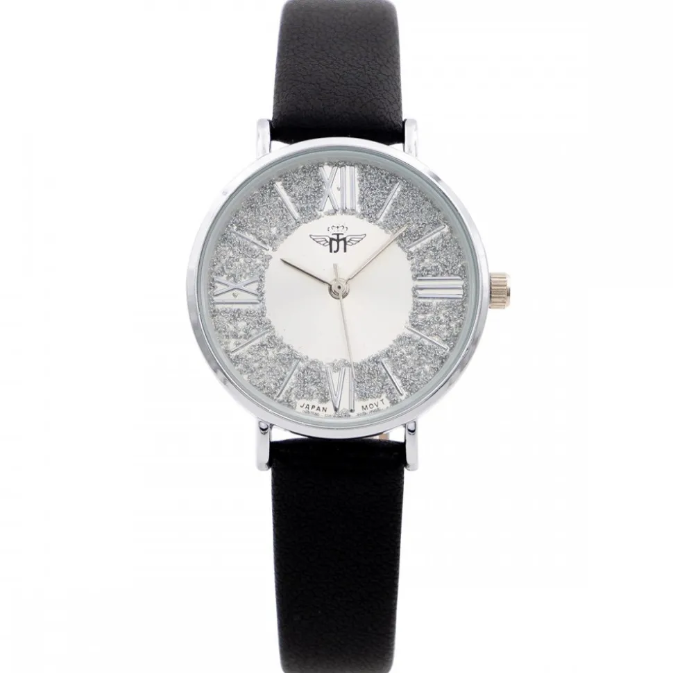 Montre Femme Noir Paillettes M. JOHN