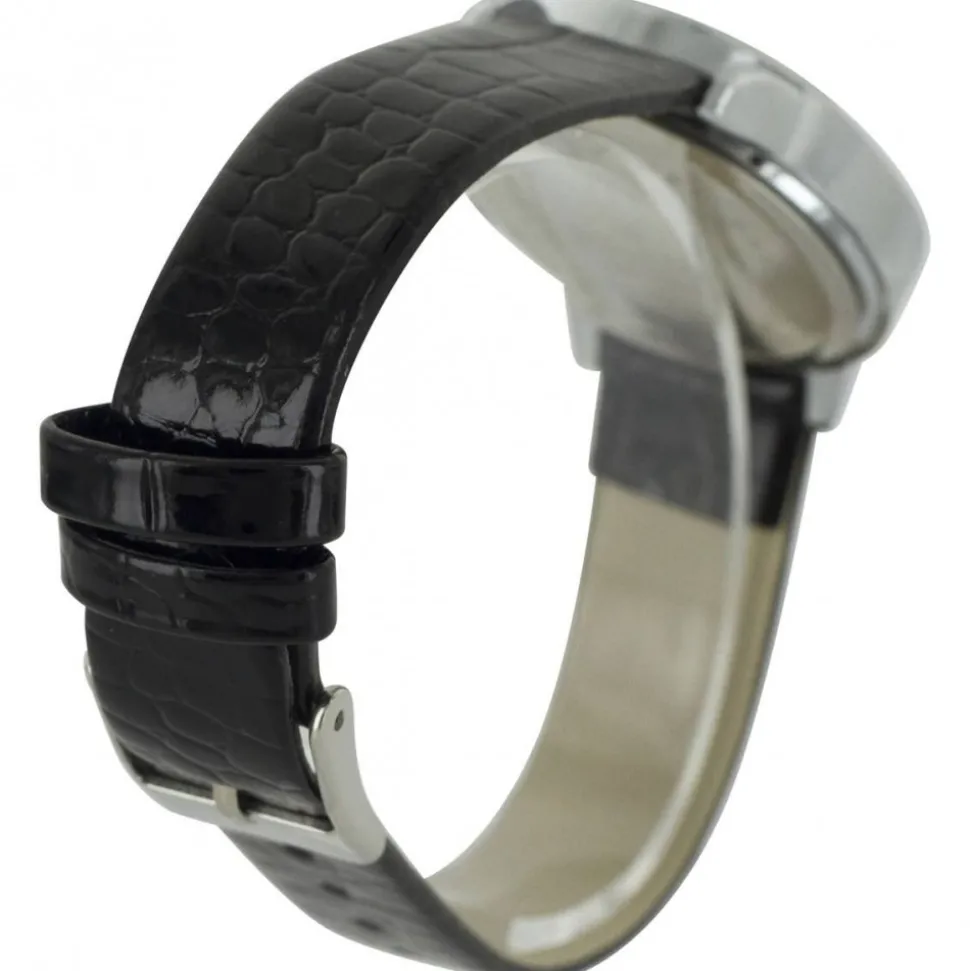 Montre Femme Noir Strass Style Chrono BELLOS 1248
