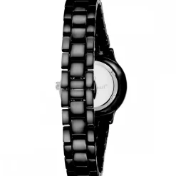 Montre Femme ornée Cristaux Swarovski® Céramique Noire Louise Pearl