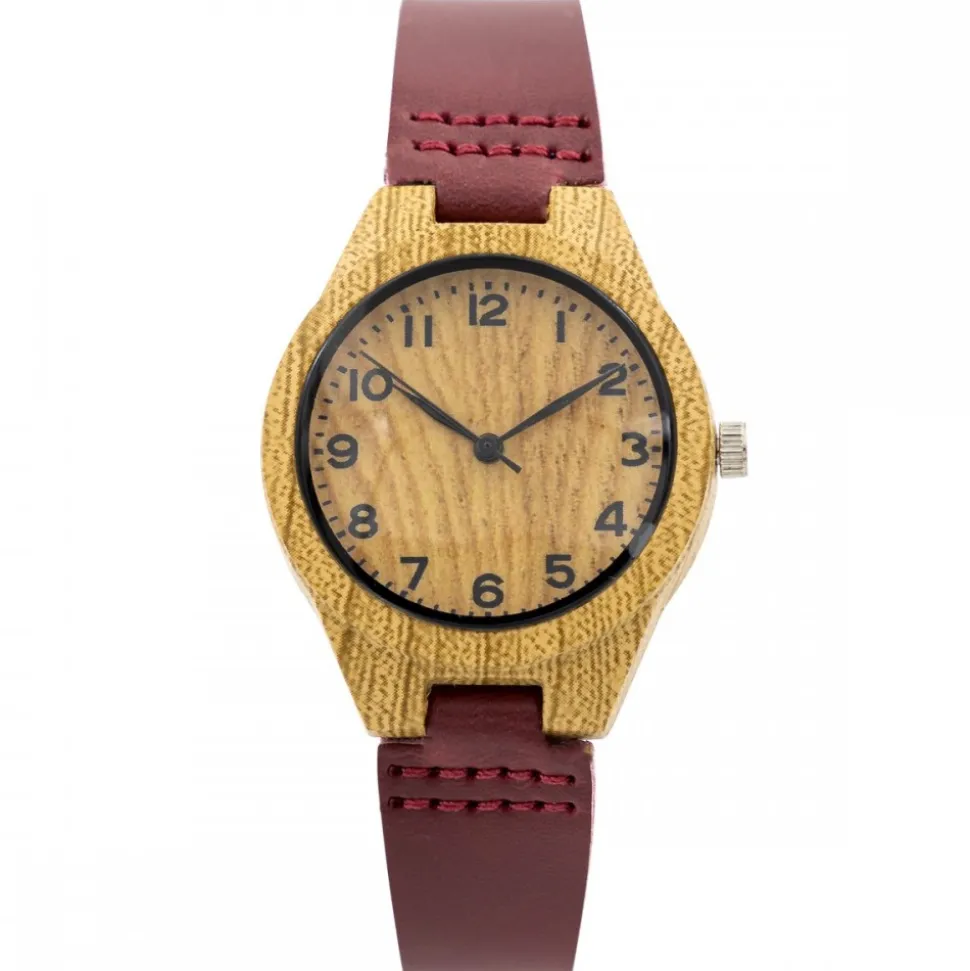 Montre Femme Violet Bois CHTIME