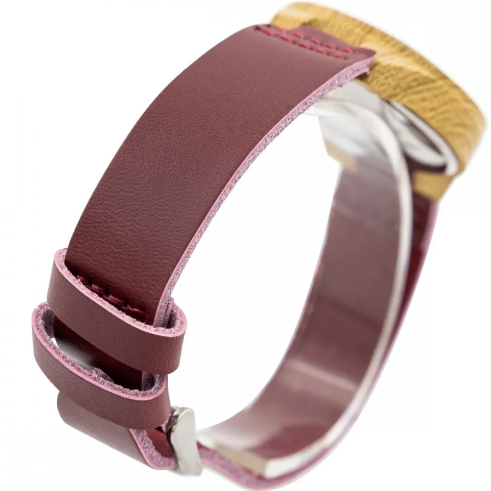 Montre Femme Violet Bois CHTIME