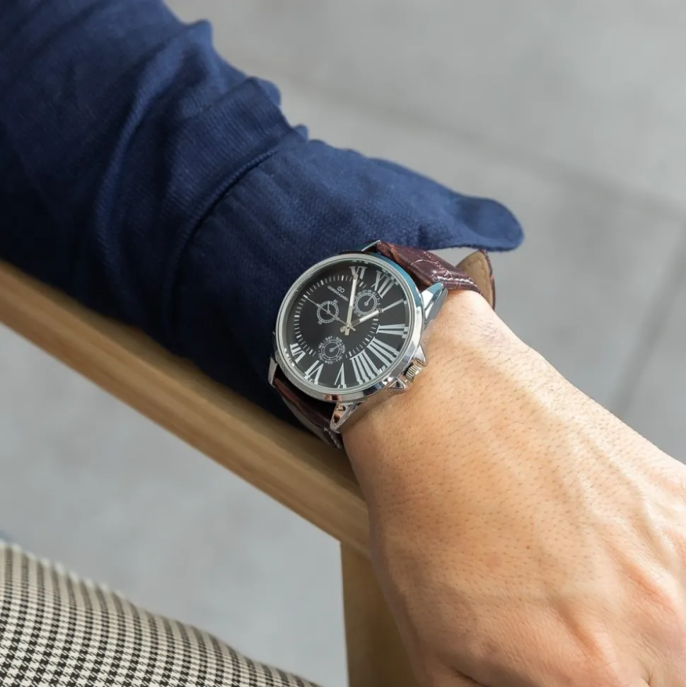 Montre Homme Bracelet Chocolat GIORGIO