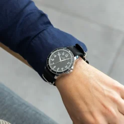 Montre Homme Bracelet Tissu Noir GIORGIO
