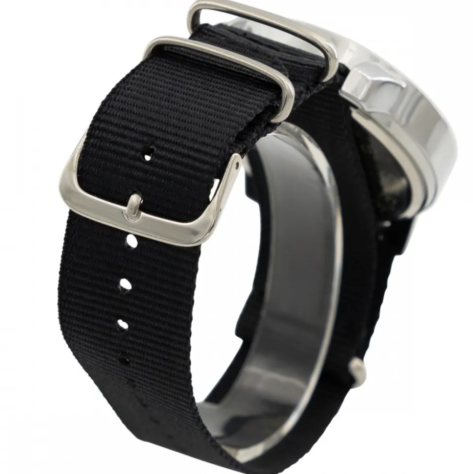 Montre Homme Bracelet Tissu Noir GIORGIO